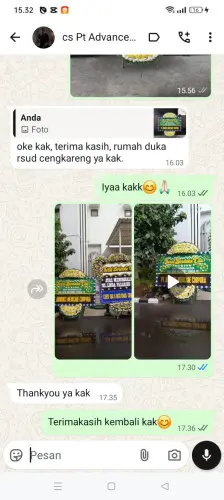 Testimonial Papan Bunga Pernikahan parakangarokgek