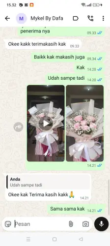 Testimonial Buket Bunga parakangarokgek