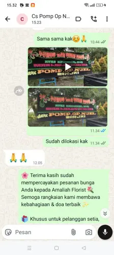 Testimonial Papan Bunga parakangarokgek