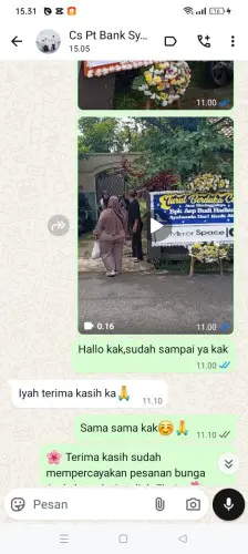 Testimonial Papan Bunga parakangarokgek